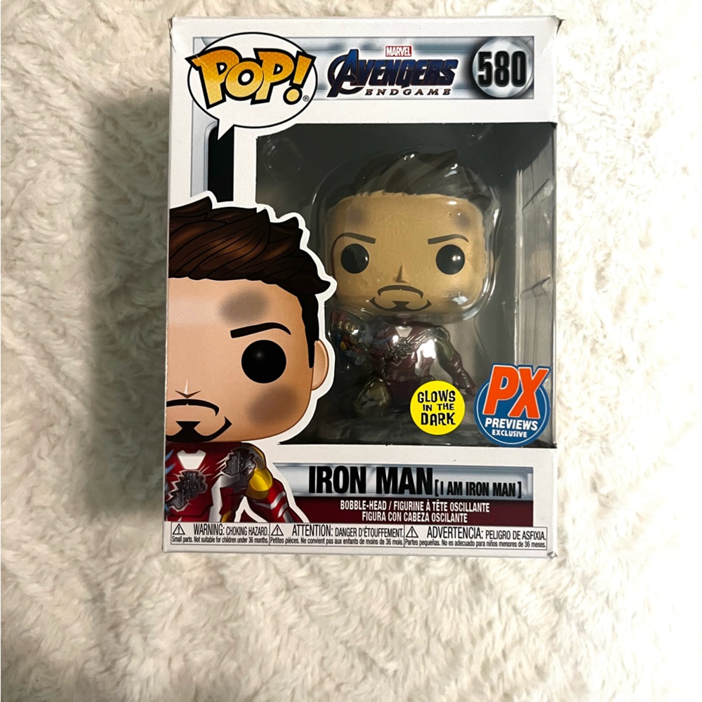 Funko Iron Man Pop! Vinyl Figure with Glow Feature
